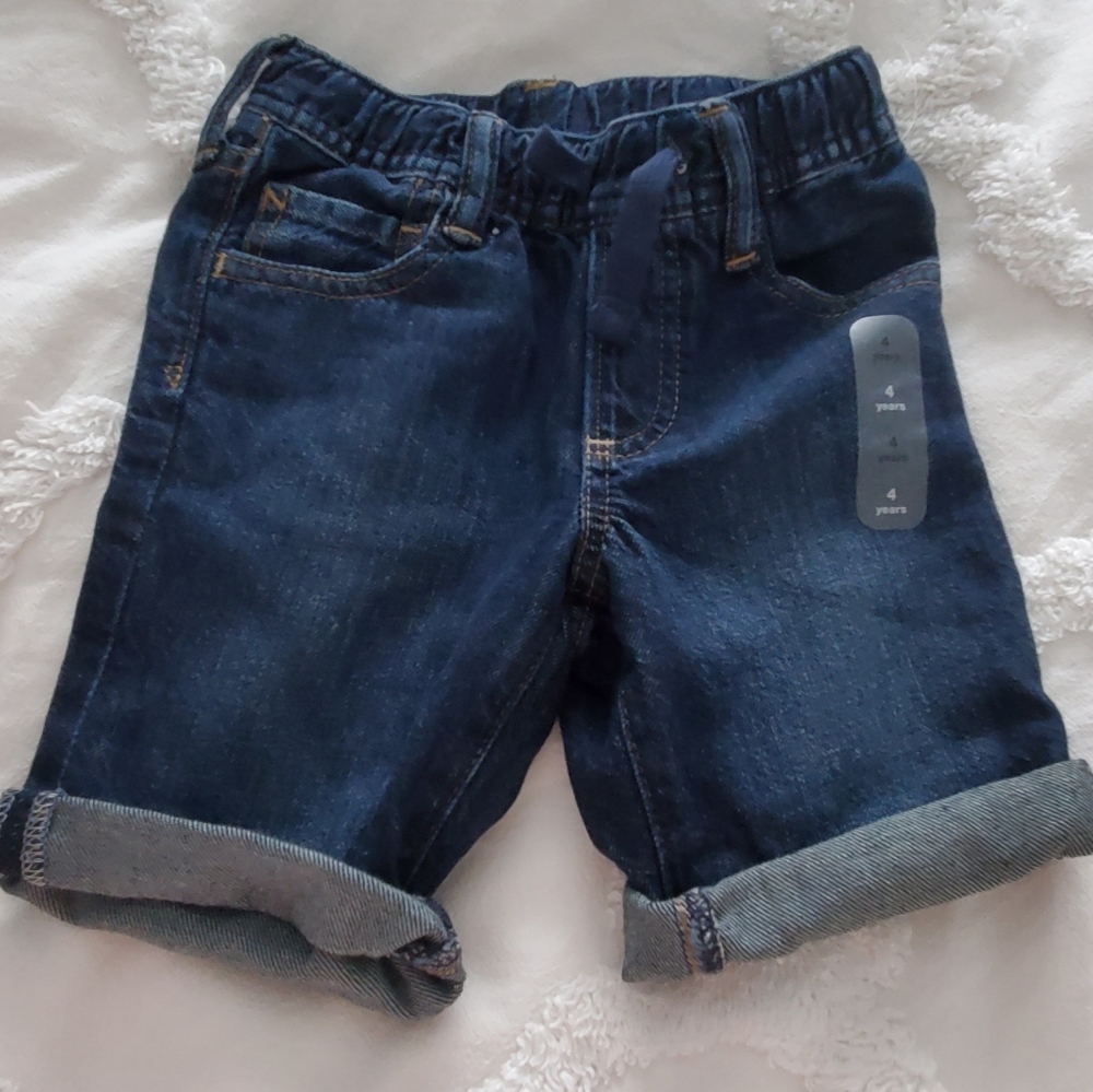 NWT Toddler Denim Pull-On Shorts - 4T
